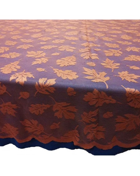 Tablecovers Thanksgiving Fall Harvest Tablecloth Exquisite Lace Autumn Maple Leaves Table Cover for Thanksgiving Party Decora...