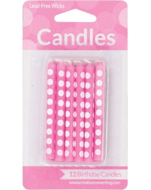 Cake Decorating Supplies Cake Candle- 2.25"- Candy Pink - Candy Pink - CT11SOIXYUZ $9.77