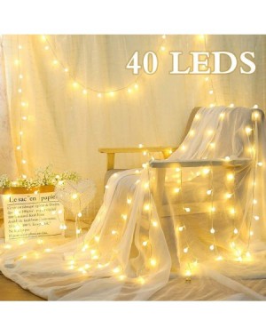 Indoor String Lights Globe String Lights- Battery Operated String Lights 16.4ft 40 LED Lights String for Home- Bedroom- Weddi...