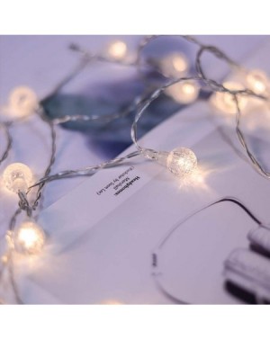 Indoor String Lights Globe String Lights- Battery Operated String Lights 16.4ft 40 LED Lights String for Home- Bedroom- Weddi...