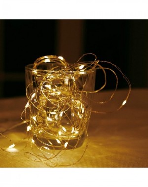 Indoor String Lights 27FT 80 LEDs Copper Wire String Lights- Battery Operated Fairy String Lights- Waterproof 8 Modes LED Str...