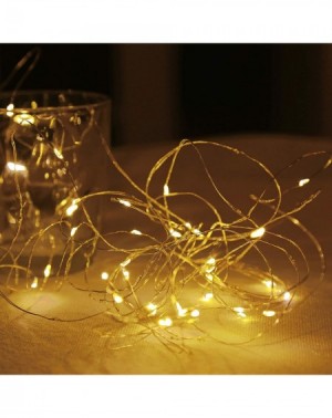 Indoor String Lights 27FT 80 LEDs Copper Wire String Lights- Battery Operated Fairy String Lights- Waterproof 8 Modes LED Str...