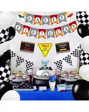 Party Packs Race Car Birthday Party Supplies - Race Car Party Decorations for Boys Birthday Banner Tablecloths Car Party Sign...