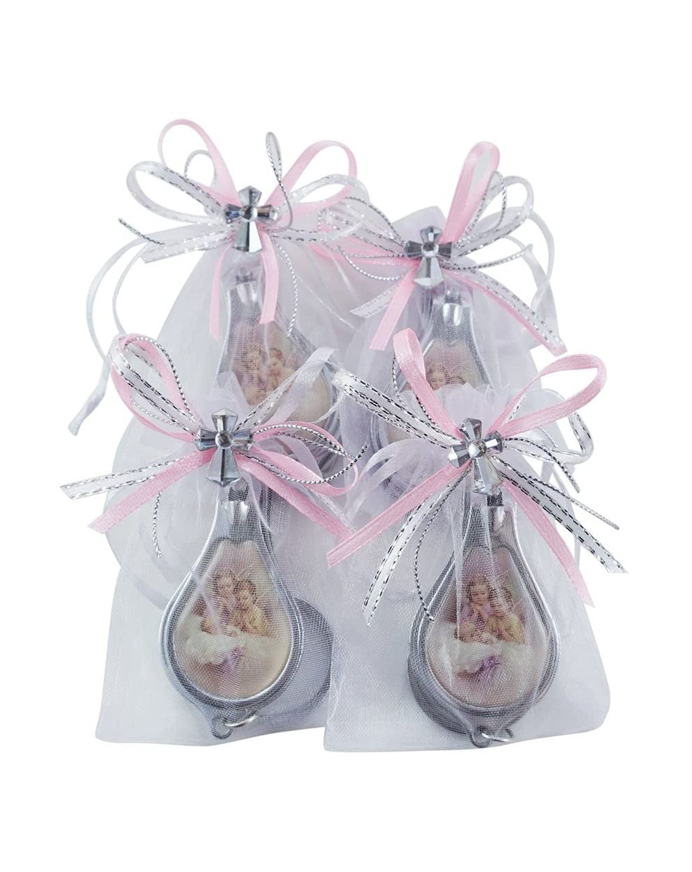 Favors 12 Pcs Baptism Keychain with Nail Clipper and Opener Party Favors for Girl -Bautizo Recuerdos/Baby Angel Design in Dec...