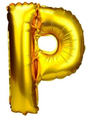 Balloons 32 Inch Gold Foil Balloons Letter A to Z Number 0 to 9 Party Wedding Birthday Decoration (Letter P) - Letter P - CR1...