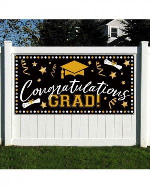 Photobooth Props 71"x36" Large Fabric Graduation Party Banner for Graduation Party Supplies- Graduation Decorations Photo Pro...