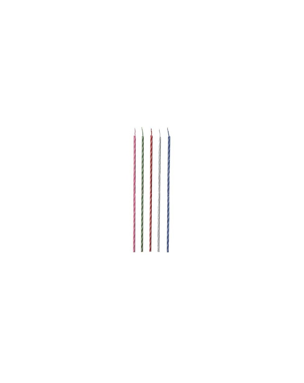 Cake Decorating Supplies Two-Tone Party Candle- 8"- Multicolored - CP129KFC2C1 $10.44