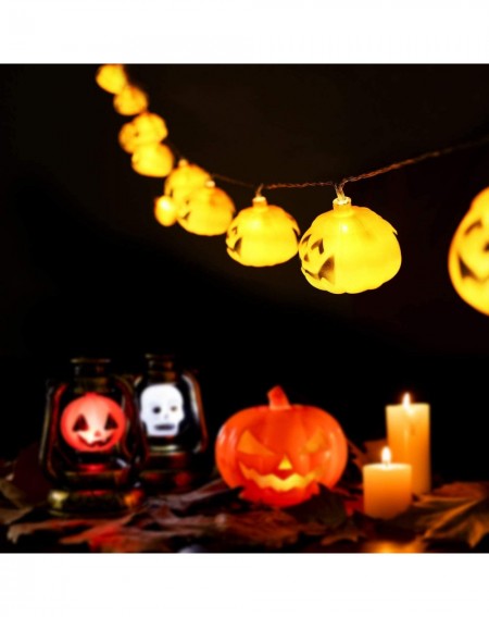 Indoor String Lights Halloween String Lights 3D Pumpkin Lights Orange Pumpkin Halloween Lights Indoor Outdoor Halloween Decor...