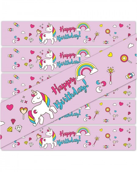 Party Packs Unicorn Party Supplies Happy Birthday Water Bottle Labels- Set of 24 WATERPROOF Stickers - CF184WE8Y2D $13.06