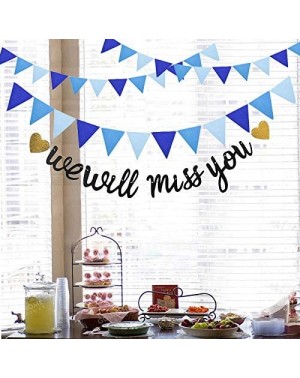 Banners & Garlands We Will Miss You Banner Bunting for Retirement Graduation Going Away Office Work Farewell Party Decoration...