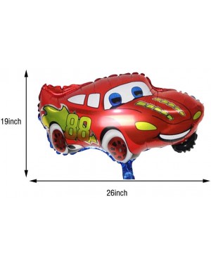 Balloons 18PCS Lightning McQueen Birthday Balloons Bouquet Cars Foil Balloons Party Supplies Decoration for Kids Birthday Par...