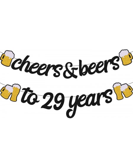 29th Birthday Decorations Cheers to 29 Years Banner for Men Women 29s ...