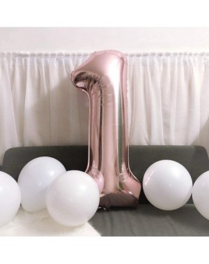 Balloons Jumbo Digital Balloons 40 inch Decoration for Birthday Anniversary Festival Party Reusable(Rose Gold Number 5) - Ros...