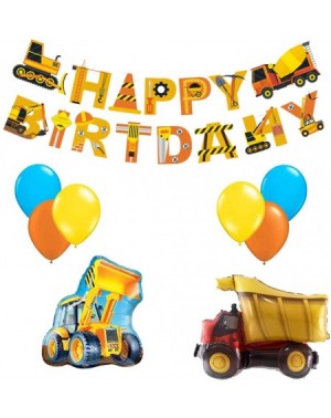 Party Packs 9 Pack Construction Birthday Party Supplies Dump Truck Party Decorations Kits for Kids Birthday Party - CQ190OZW7...