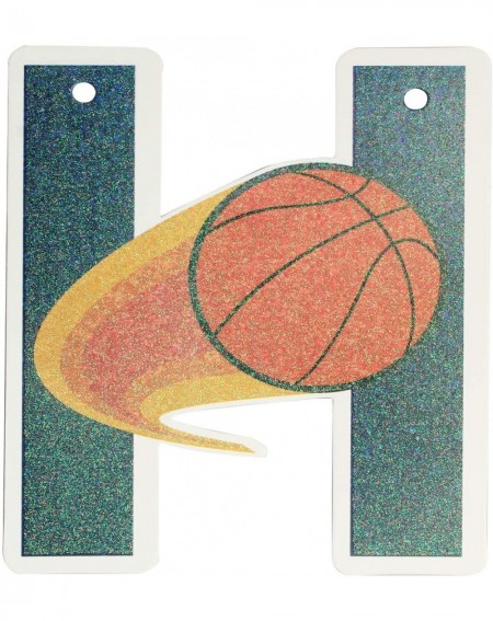 Banners Happy Birthday Basketball Banner-Basketball Theme Birthday Party Bunting Sign - C019IZN5U47 $7.90