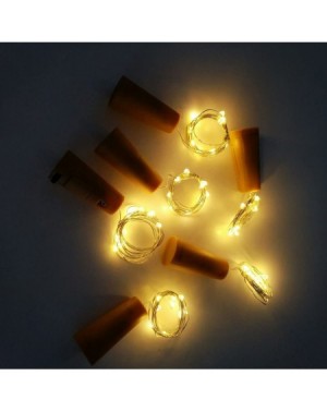 Indoor String Lights 10 LED Bulbs Cork Lights Battery Powered (12 pcs) - 39 Inch Long String Wine Bottle Cork Fairy Lights fo...