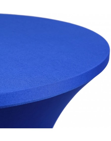 Tablecovers Cocktail Spandex Fitted Stretchable Elastic Tablecloth 24x43 Inch Royal Blue - Royal Blue - CG184EYQ9G6 $15.49