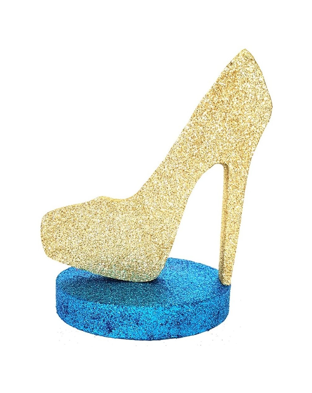 Centerpieces High Heel Centerpiece (Gold/Turq) - Gold/Turq - CM189Y3XY9S $25.32