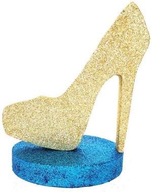 Centerpieces High Heel Centerpiece (Gold/Turq) - Gold/Turq - CM189Y3XY9S $25.32