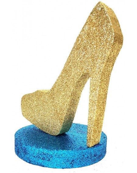 Centerpieces High Heel Centerpiece (Gold/Turq) - Gold/Turq - CM189Y3XY9S $25.32