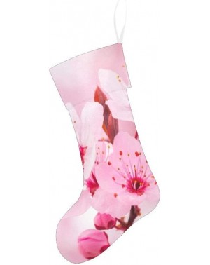 Stockings & Holders Pink Cherry Blossom Christmas Stocking for Family Xmas Party Decoration Gift 17.52 x 7.87 Inch - Multi19 ...