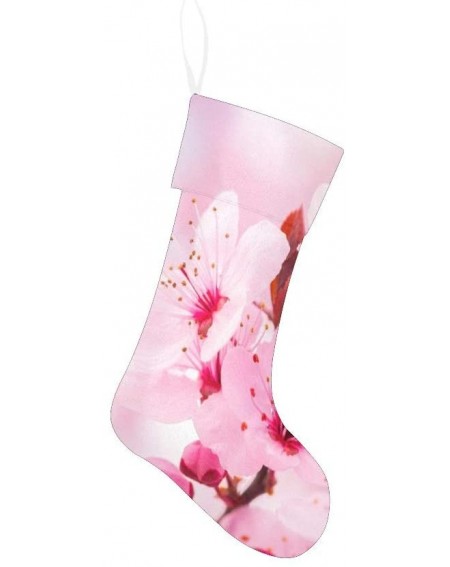 Stockings & Holders Pink Cherry Blossom Christmas Stocking for Family Xmas Party Decoration Gift 17.52 x 7.87 Inch - Multi19 ...