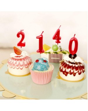 Cake Decorating Supplies Red Birthday Candles 5 Candle 5th Five Years Cake Bady Roman Numberal Cool Number Candle No 50 51 52...