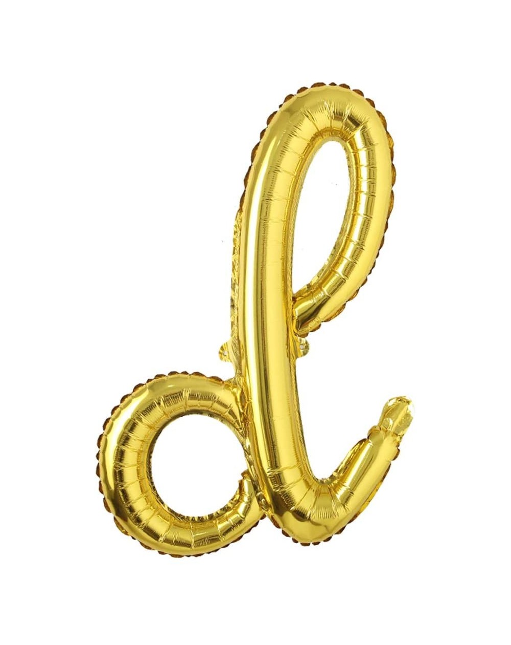 Balloons 18 inch Gold DIY a-z Handwriting Lowercase Letters Name Foil Balloon Letter Character Birthday Wedding Party Decorat...