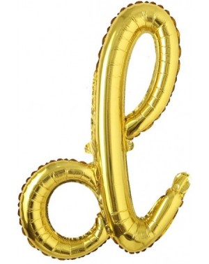 Balloons 18 inch Gold DIY a-z Handwriting Lowercase Letters Name Foil Balloon Letter Character Birthday Wedding Party Decorat...