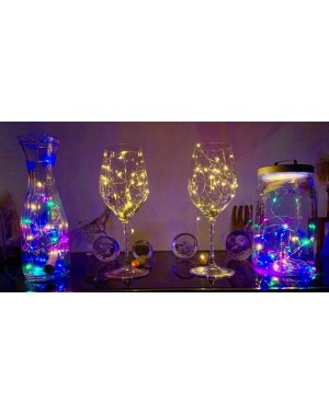 Indoor String Lights Multi Color Wine Bottle Lights with Cork - Cork Lights for Bottle 10 Pack 6.5ft LED Bottle Lights - C218...