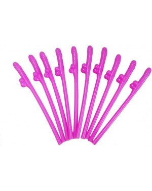 Adult Novelty Penis Shaped Bachelorette Drinking Straws - CA11X5MQ1EV $11.52