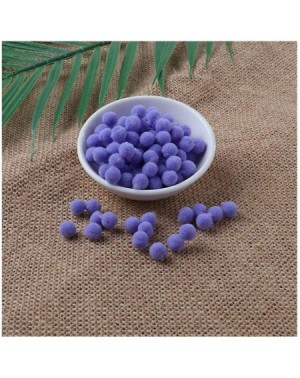 Tissue Pom Poms Sequins 8mm 10mm Pom Pom Soft Pompon Fluffy Plush Crafts DIY Pom Poms Ball Home Decor Sewing Supplies-11 Purp...