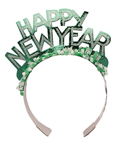 Party Hats Glitter Paper Tiaras- Happy New Year- 50-Count - C7119GOE58L $21.82