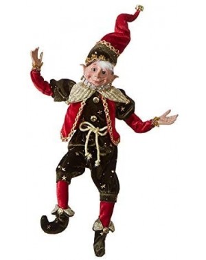 Ornaments 16" Red and Green Star Posable Elf Christmas Figure 3902268 - CI18TQGMSXR $33.02