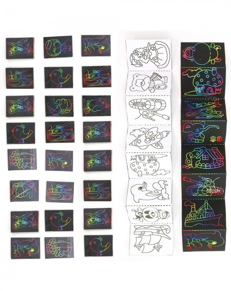 Party Favors Scratch Art - Color and Scratch Cards Party Favors with Stylus - 20 Pieces - C018EM0WCI0 $9.60