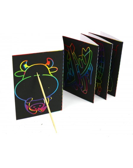 Party Favors Scratch Art - Color and Scratch Cards Party Favors with Stylus - 20 Pieces - C018EM0WCI0 $9.60