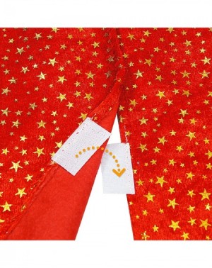 Tree Skirts Christmas Tree Skirt- 48 inches Classic Shining Golden Stars with Plush White Fur Trim Xmas Holiday Decoration- R...