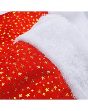 Tree Skirts Christmas Tree Skirt- 48 inches Classic Shining Golden Stars with Plush White Fur Trim Xmas Holiday Decoration- R...