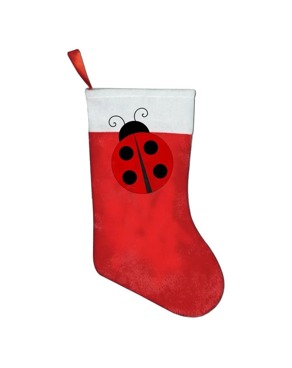 Stockings & Holders Ladybug Personalized Christmas Stocking - C0188T05YQM $17.78