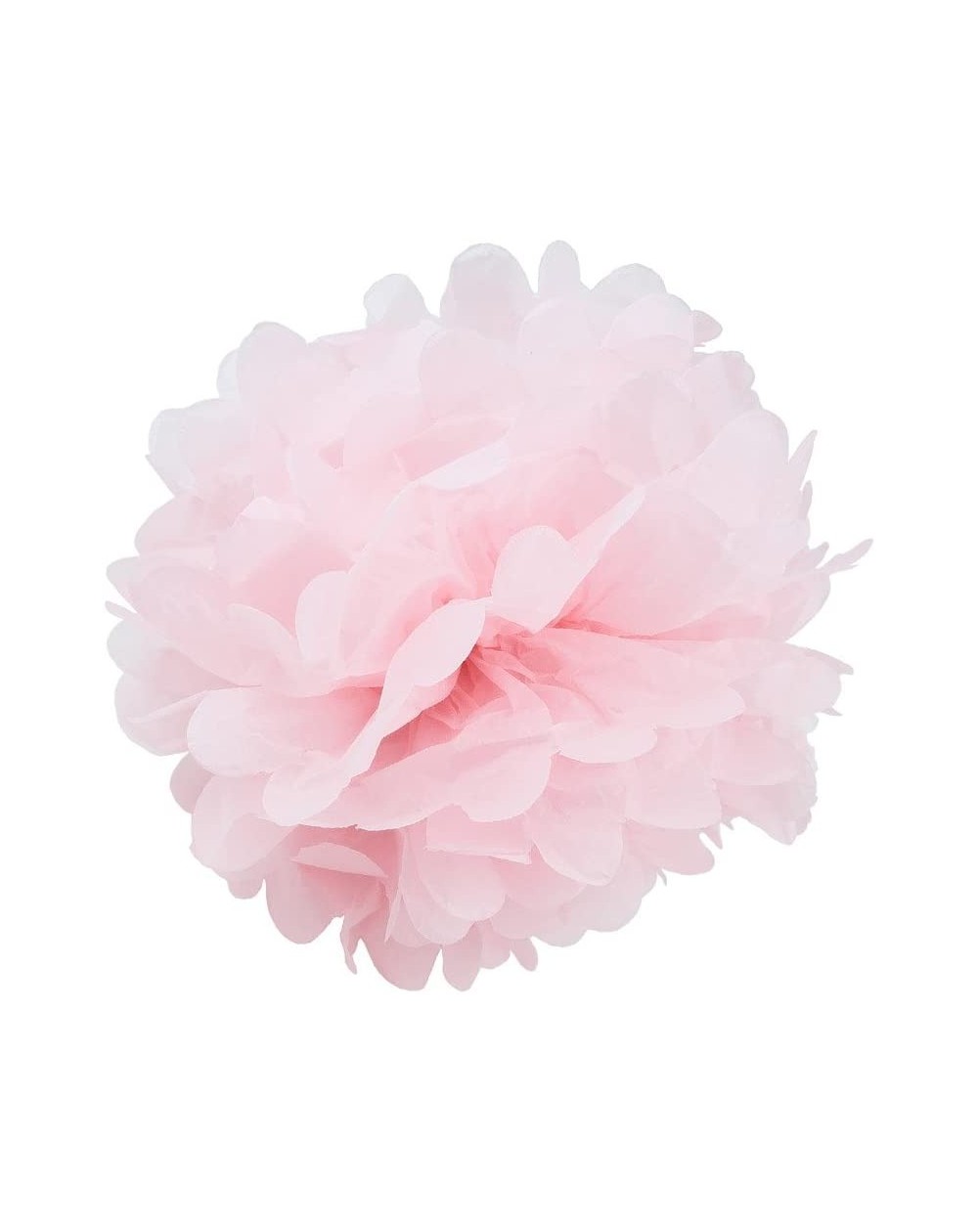 Tissue Pom Poms (Baby Pink 16") - Tissue Pom Poms Flower Party Decorations for Weddings- Birthday- Bridal- Baby Showers Nurse...