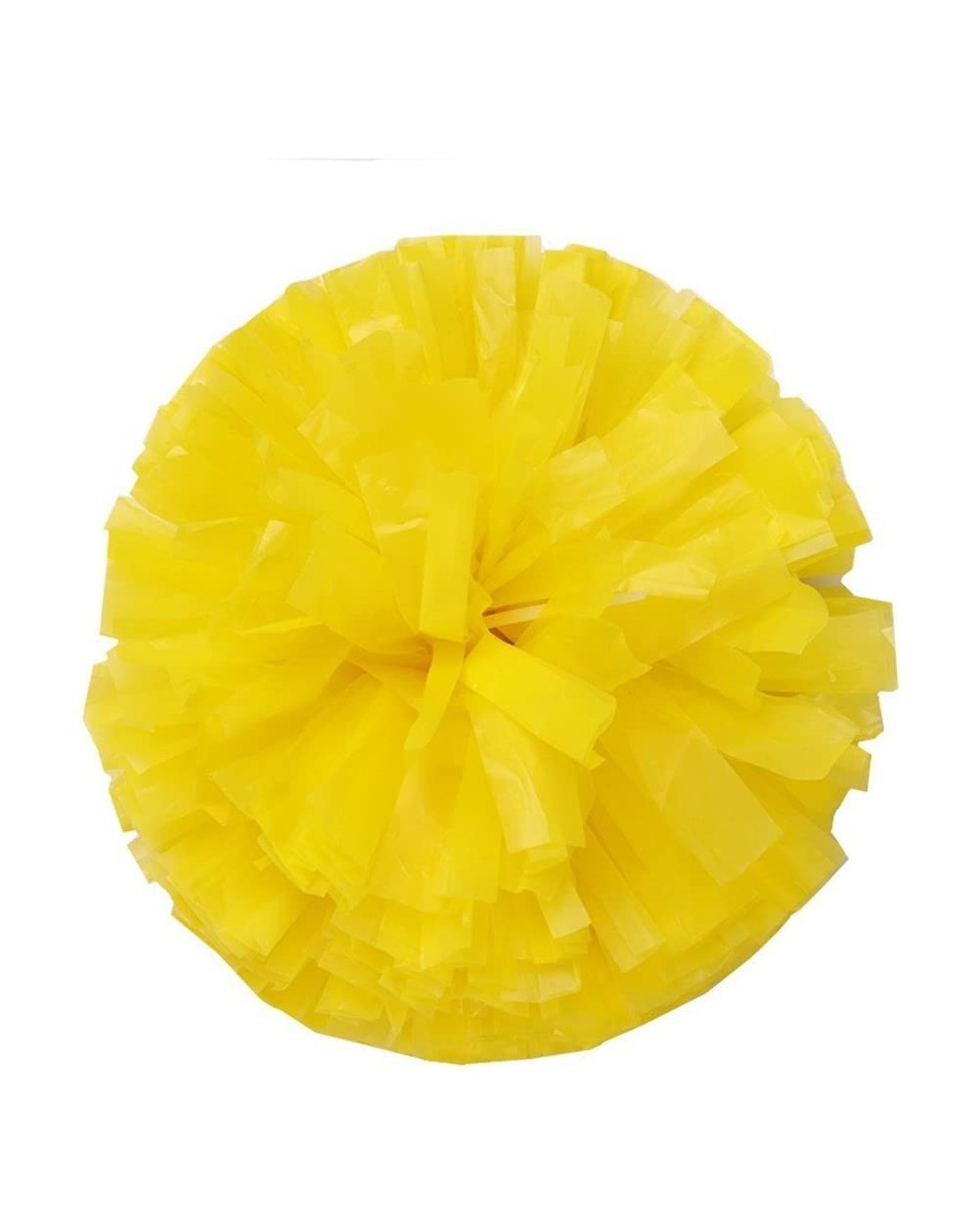 Tissue Pom Poms 2pack 12" Cheerleading Metallic Foil & Plastic Ring Pom Poms Cheerleading Poms (80g) - yellow - CL1883KNRNX $...