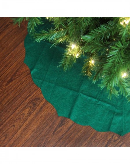 Tree Skirts 38" Christmas Traditions Green Scall - CK12MWUIW3W $14.78