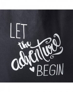 Favors Black Tote Bag- 13.25 x 14.25-Inch- Let the Adventure Begin - CS1892UCN66 $14.85