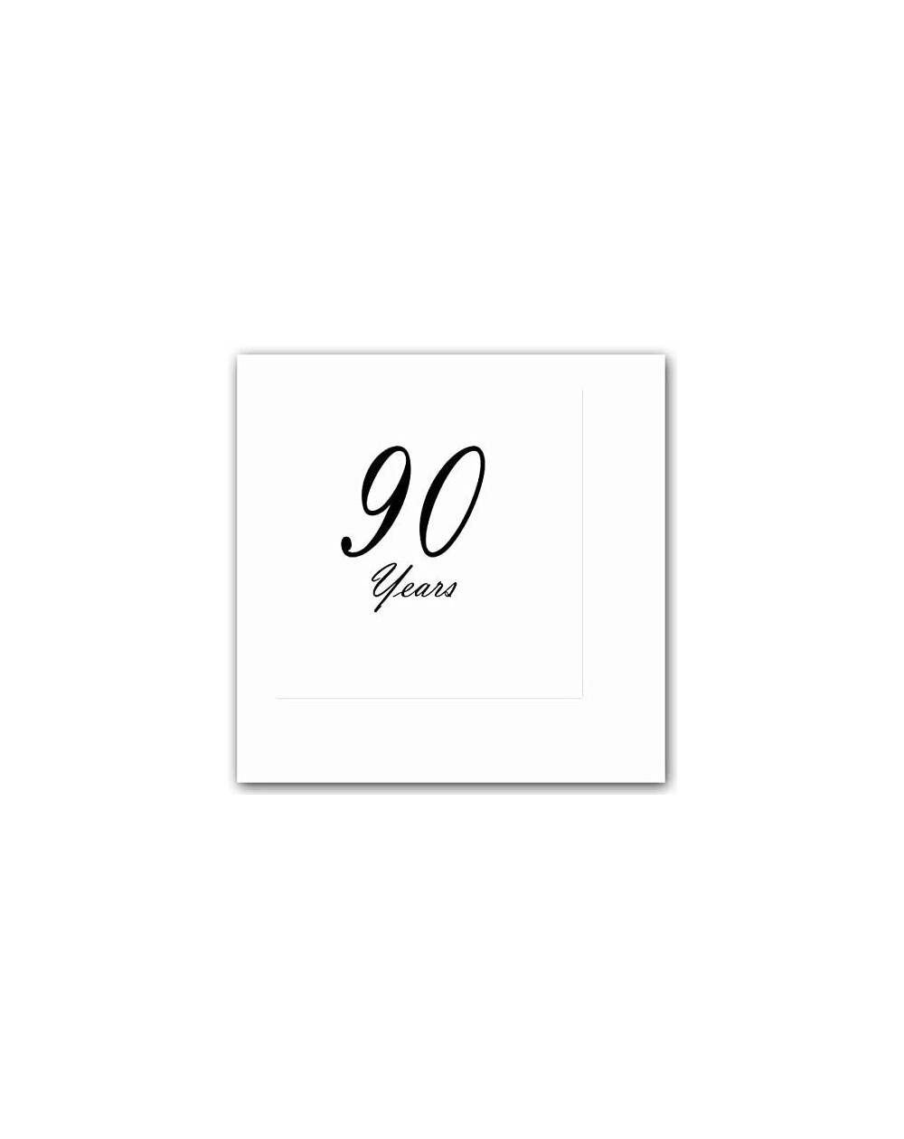 Tableware 90 YEARS CLASSY BLACK BEVERAGE NAPKIN (16 CT) - Beverage Napkin - CS18GD4SCR6 $12.08