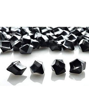 Confetti Black Colored Gemstones Acrylic Crystal Wedding Table Confetti Vase Filler (3/4 lb Bag) - Black - CV11B9S2I45 $12.53