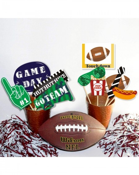 Photobooth Props 33PCS Football Photo Booth Props Game Day Picture Backdrop Decorations for Football Party Supplies Super Bow...