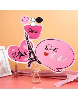 Photobooth Props 18PCS Paris Photo Booth Props Kit French Theme Photo Booth Props Ooh La La Paris Party Favors for Birthday W...