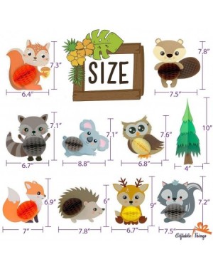 Centerpieces 10 PCS Woodland Animals Honeycomb Centerpieces 3D Table Decorations for Party Favors Honeycomb Animals for Baby ...