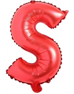 Balloons 16" inch Single Red Alphabet Letter Number Balloons Aluminum Hanging Foil Film Balloon Wedding Birthday Party Decora...