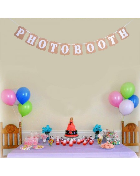 Banners & Garlands Reusable Wedding Bunting Banner Photo Booth Garland Props - C612BKOS1J3 $10.05